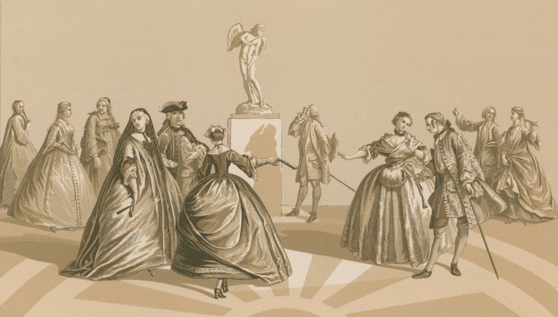 أزياء ، 1720-1740 بواسطة المدرسة الفرنسية