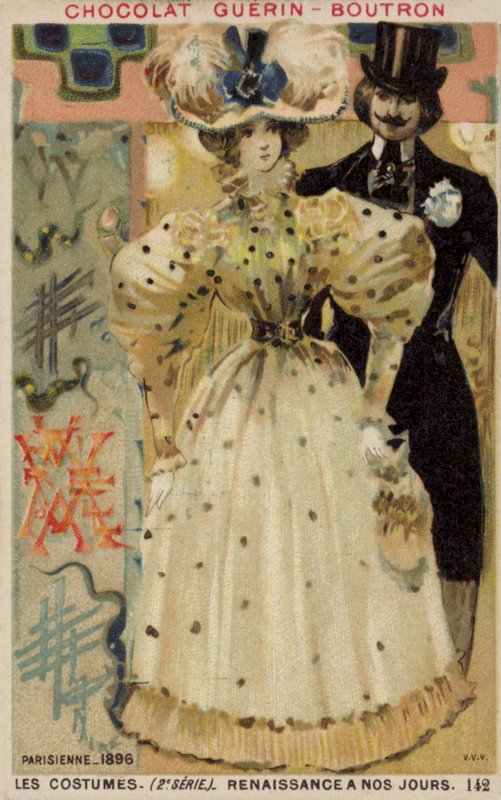 أزياء باريسية ، 1896 بواسطة المدرسة الفرنسية