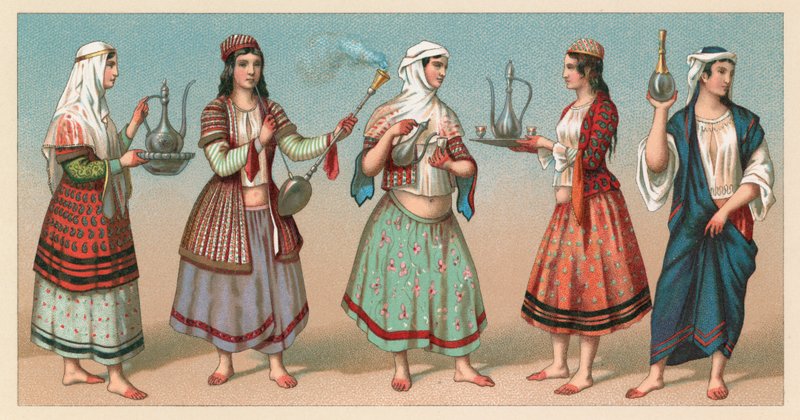زي فارس بواسطة المدرسة الفرنسية