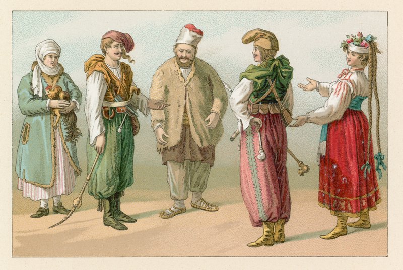زي بولندا بواسطة المدرسة الفرنسية