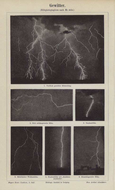 Lightning (engraving) بواسطة المدرسة الألمانية