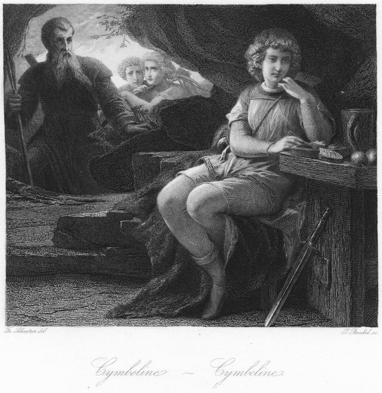 مشهد من Cymbeline بواسطة المدرسة الألمانية