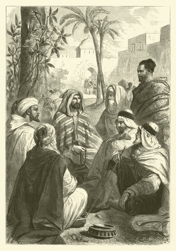 القاص العربي (نقش) بواسطة جوستاف جانيت