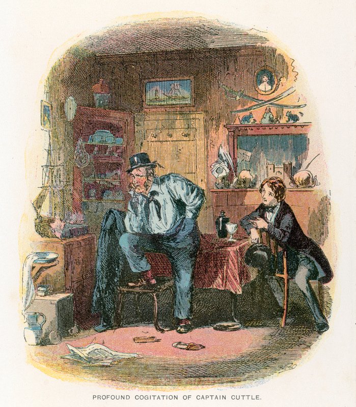 رسم توضيحي لـ Dombey and Son بواسطة هابلوت نايت براون