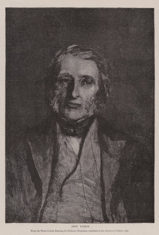 جون روسكين بواسطة Hubert von Herkomer