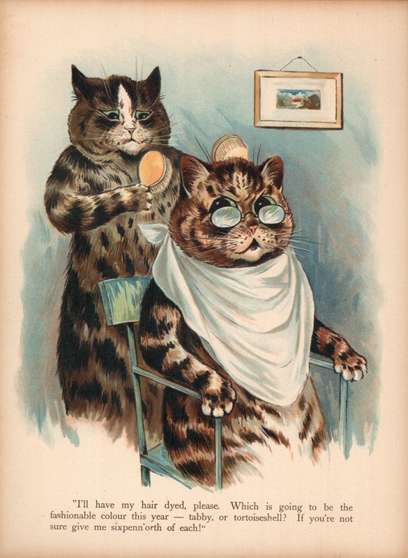 Louis Wain Cats (chromolitho) بواسطة لويس وين