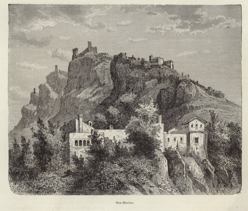 سان مارينو بواسطة المدرسة الاسبانية