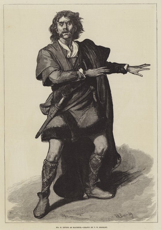 السيد H Irving مثل Macbeth بواسطة عيد الحب والتر لويس بروملي