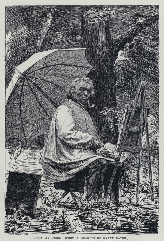 Corot في العمل بواسطة وايت ايتون